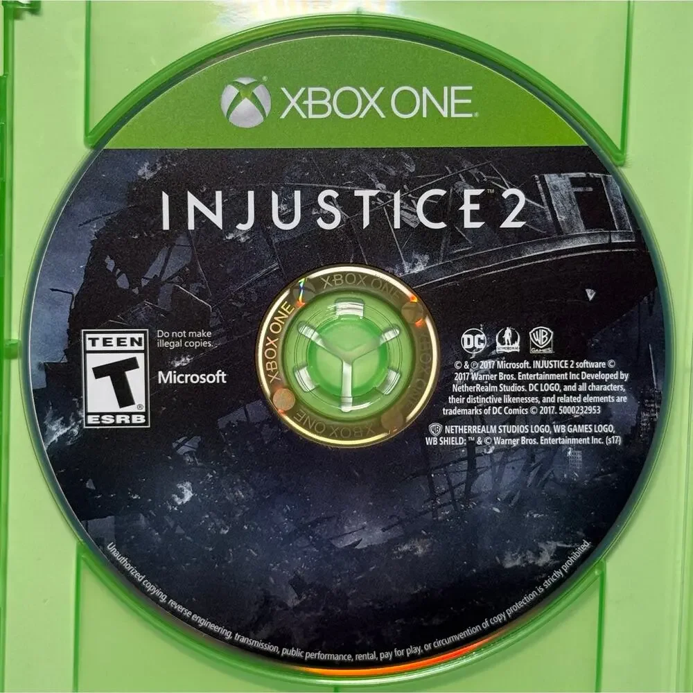 Injustice 2 Xbox One Game Complete CIB Tested DC Fighting Game 2017 WB Games